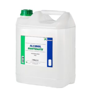 alcohol sanitizante 70% en bidon de 5 litros
