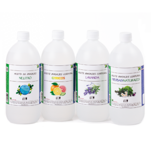 aceite de masajes pack #1 4 litros
